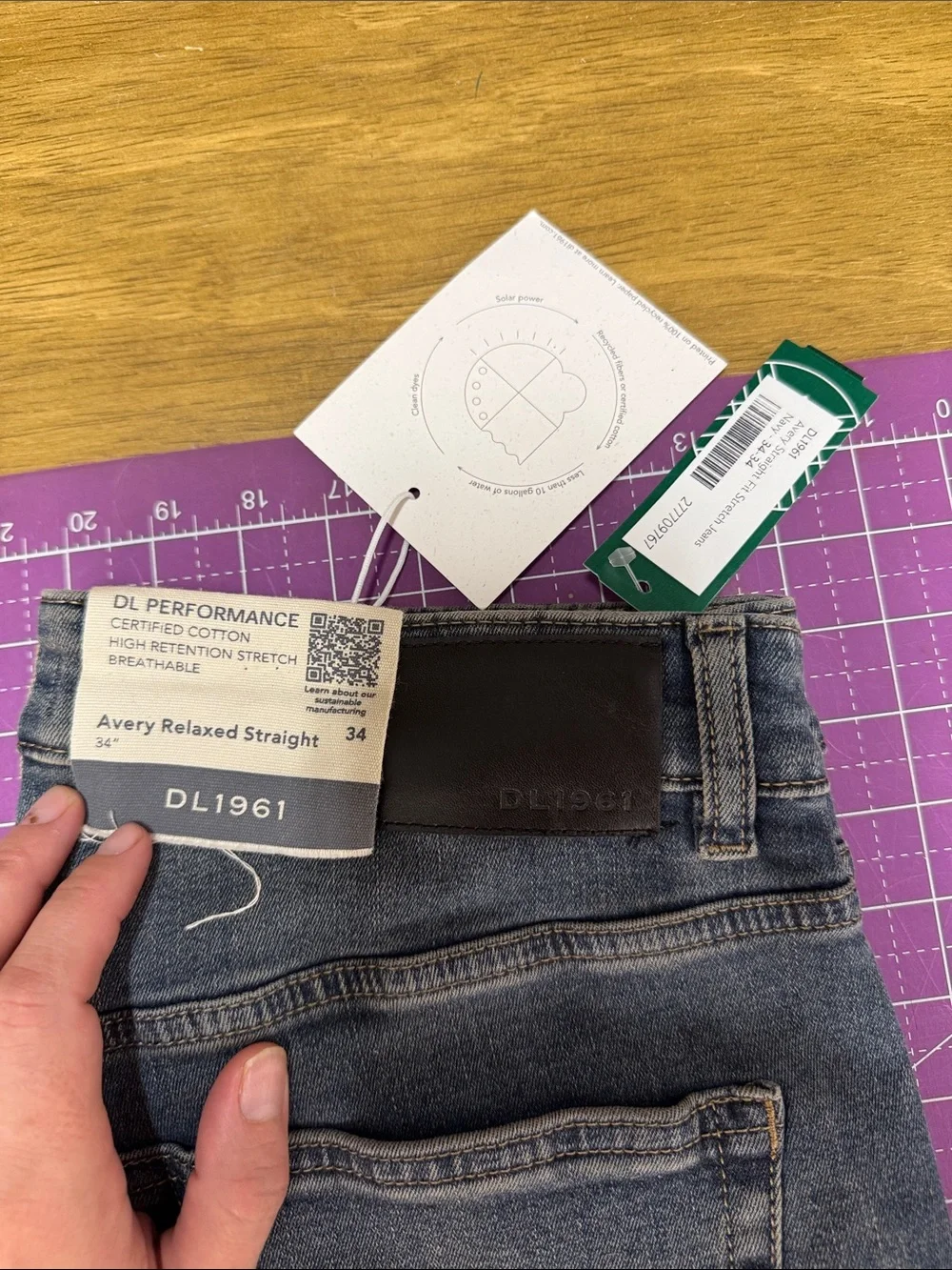 Men's Blue Denim Jeans - Classic Straight Fit stitch fix